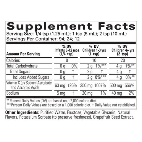 Child Life Essentials, Liquid Vitamin C Orange Flavor, 4 Oz