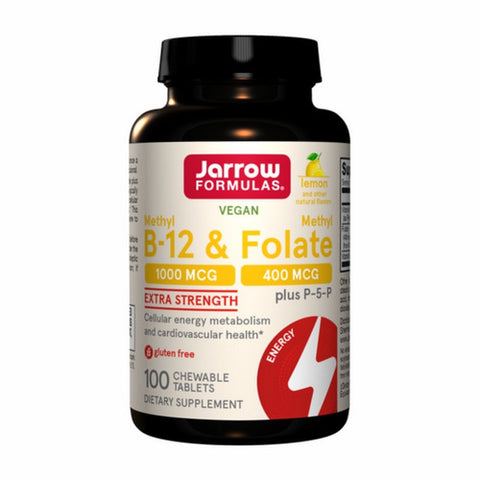 Jarrow Formulas, Methyl B-12 & Methyl Folate, Lemon 100 Lozenges