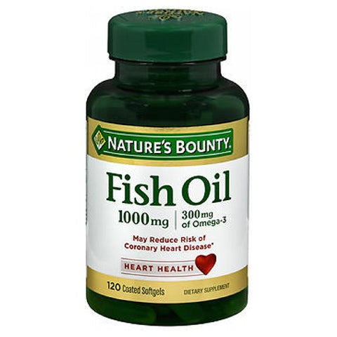 Nature's Bounty, Omega-3 Fish Oil Odorless, 1000 mg, 24 X 120 Softgels