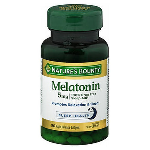 Nature's Bounty, Super Strength Melatonin, 5 mg, 24 X 90 Softgels