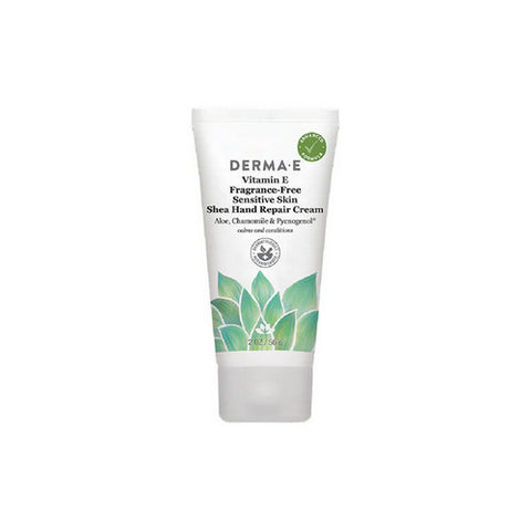 Derma e, Vitamin E Fragrance-Free Therapeutic Moisture Shea Hand Cream, 2 Oz