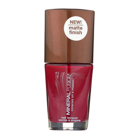Mineral Fusion, Nail Polish, Matte Mulberry .33 Oz