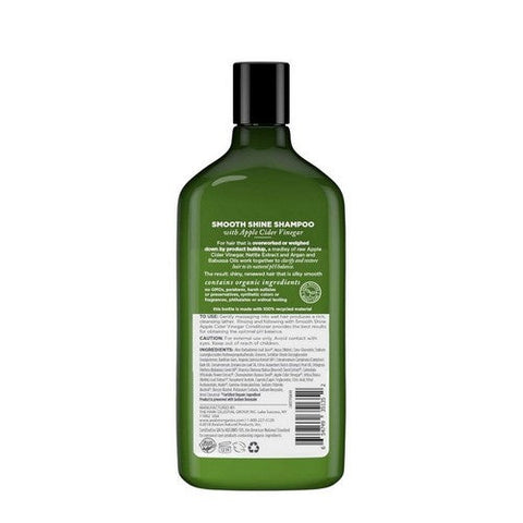 Avalon Organics, Smooth Shine Apple Cider Vinegar Shampoo, 11 Oz Avalon Organics