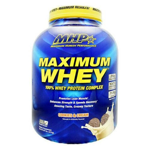 Maximum Human Performance, Maximum Whey, Cookies & Cream 5 lbs