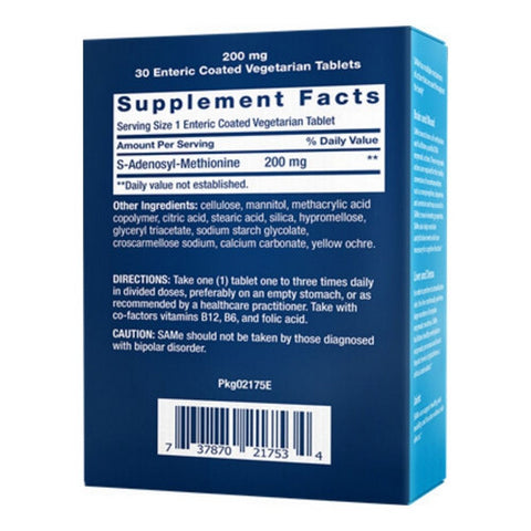 Life Extension, SAMe S-Adenosyl-Methionine Enteric Coated, 200 Mg, 30 Tabs