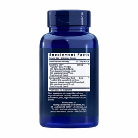 Life Extension, Optimized Resveratrol Elite, 60 Veg Caps Life Extension