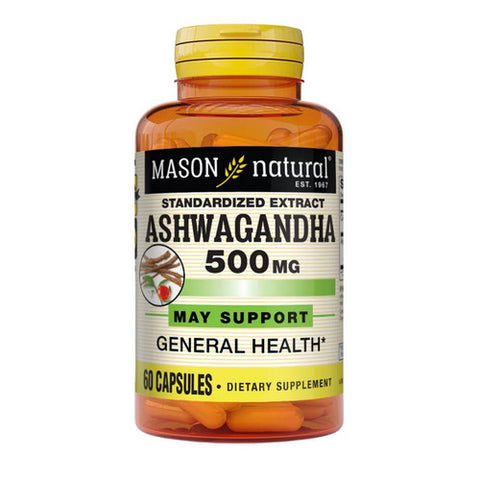 Mason, Ashwaghanda, 60 Tabs
