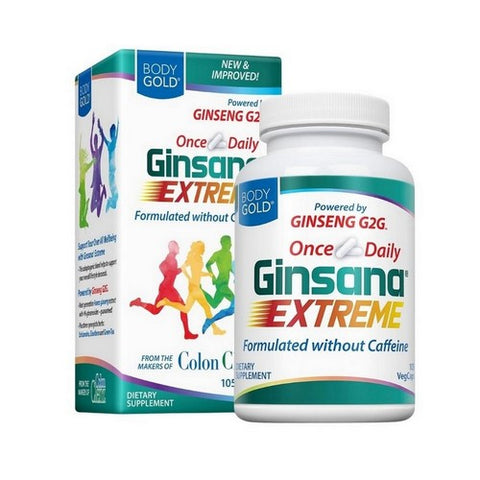 Body Gold, Ginsana Extreme, 105 Veg Caps