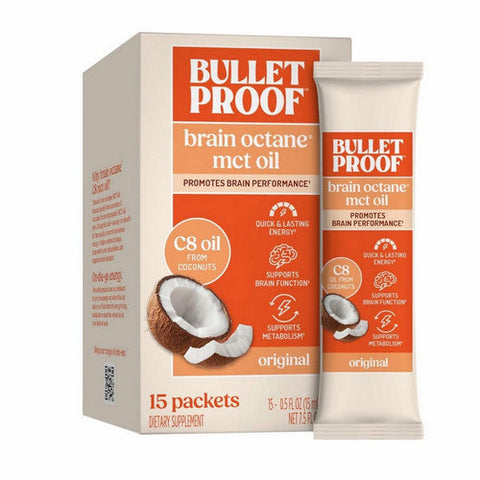 Bulletproof, Brain Octane C8 MCT Oil Packets, 7.5 Oz Bulletproof