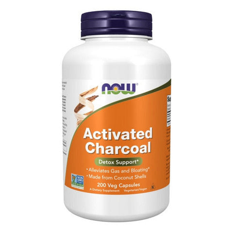 Now Foods, Activated Charcoal, 200 Veg Caps Now Foods