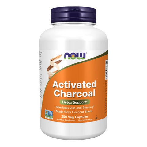 Now Foods, Activated Charcoal, 200 Veg Caps