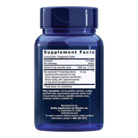 Life Extension, Vitamin C and Bio-Quercetin Phytosome, 60 Veg Tabs