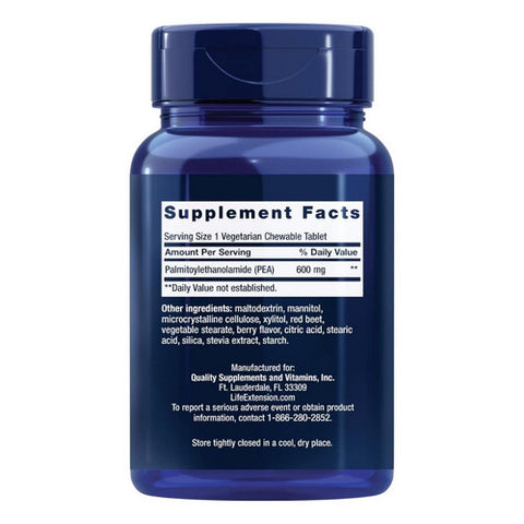 Life Extension, PEA Discomfort Relief, 60 Chewable Tabs