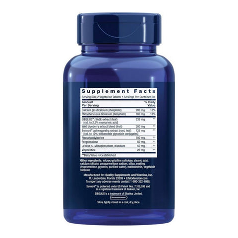 Life Extension, Cognitex Elite with Pregnenolone, 60 Tabs