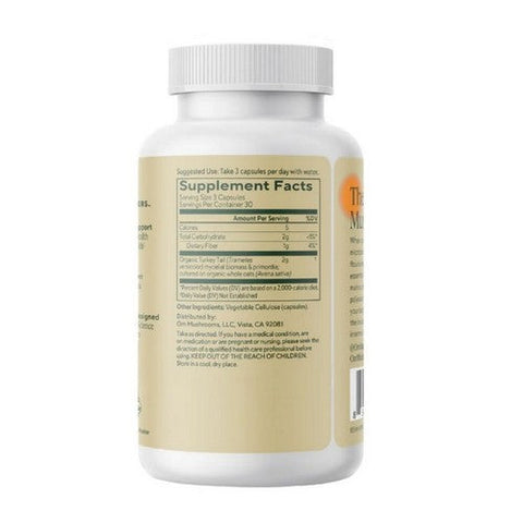 Om Mushrooms, Turkey Tail Mushroom Superfood, 90 Veg Caps Om Mushrooms