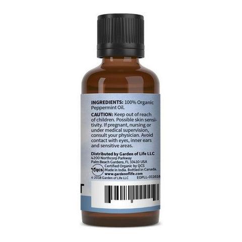 Garden of Life, Organic Essential Oil Peppermint, 1 Oz