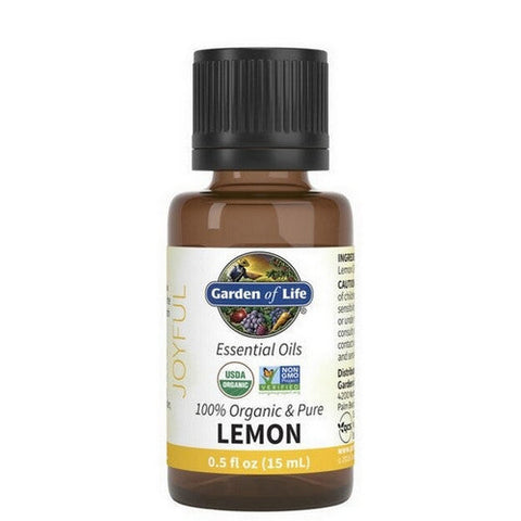 Garden of Life, Organic Essential Oil, Lemon 0.5 Oz Garden of Life