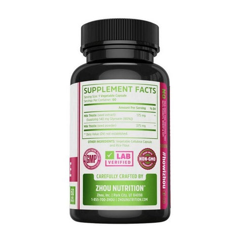 Zhou Nutrition, Milk Thistle, 60 Tabs