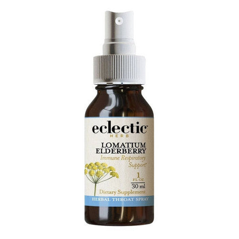 Eclectic Herb, Lomatium Elderberry Throat Spray, 1 Oz Eclectic Herb