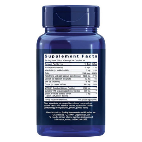 Life Extension, Hair-Skin & Nails Collagen Plus Formula, 120 Tabs