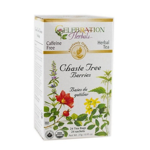 Celebration Herbals, Organic Chaste Tree Berries Tea, 24 Bags