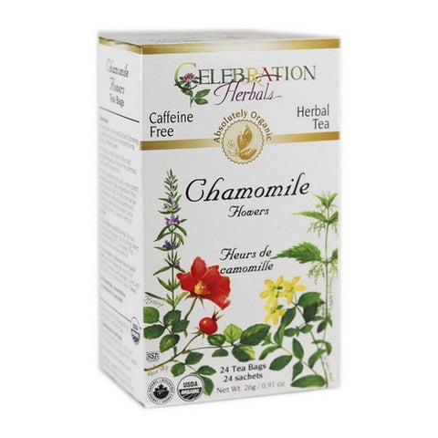 Celebration Herbals, Organic Chamomile Flowers Tea, 24 Bags