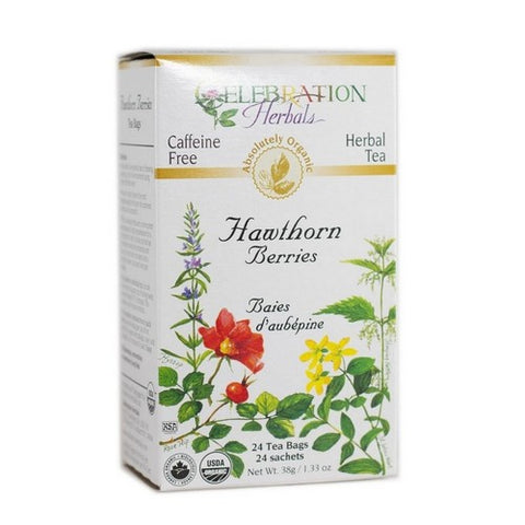 Celebration Herbals, Organic Hawthorn Berries Tea, 24 Bags