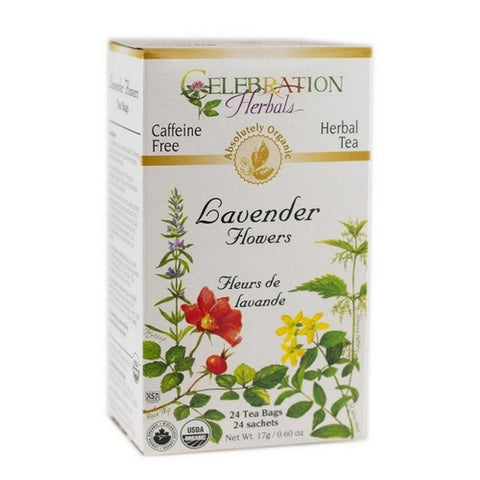 Celebration Herbals, Organic Lavender Flowers Tea, 24 Bags