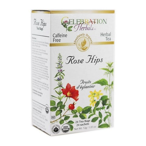 Celebration Herbals, Organic Rose Hips Tea, 24 Bags