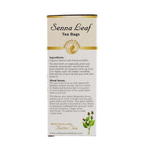 Celebration Herbals, Organic Senna Leaf Tea, 24 Bags