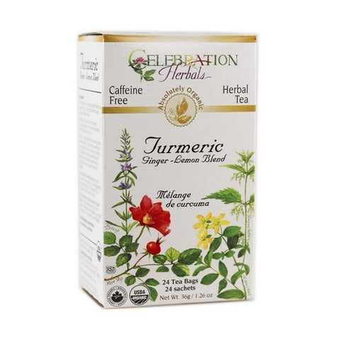 Celebration Herbals, Organic Turmeric Ginger Lemon Tea, 24 Bags