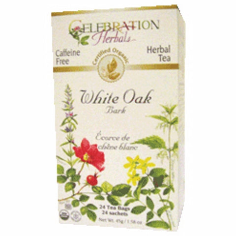 Organic White Oak Bark Tea 24 Bags by Celebration Herbals