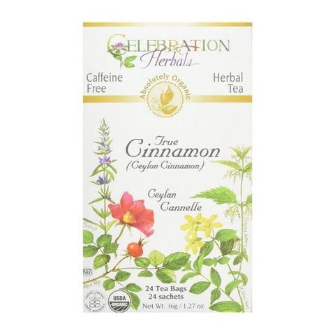 Celebration Herbals, Organic True Cinnamon Tea, 24 Bags