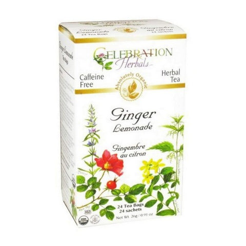 Celebration Herbals, Organic Ginger Lemonade Tea, 24 Bags