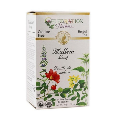 Celebration Herbals, Organic Mullein Leaf Tea, 24 Bags