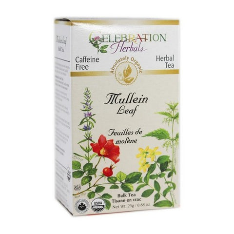 Celebration Herbals, Organic Mullein Leaf Tea, 25 grams