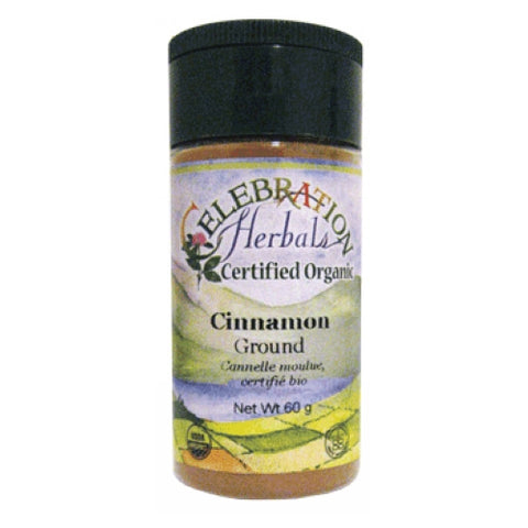 Celebration Herbals, Cinnamon Ground Organic 3% Oil, 60 grams