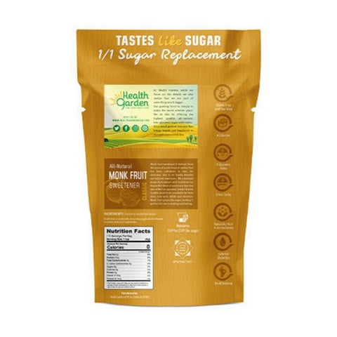 Health Garden, Monk Fruit With Erythritol Classic, 1 lb