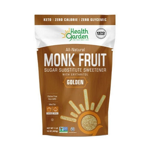 Health Garden, Monk Fruit With Erythritol Golden, 1 lb
