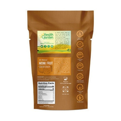 Health Garden, Monk Fruit With Erythritol Golden, 1 lb