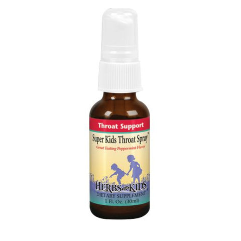 Herbs For Kids, Super Kids Throat Spray Peppermint, 1 Fl Oz