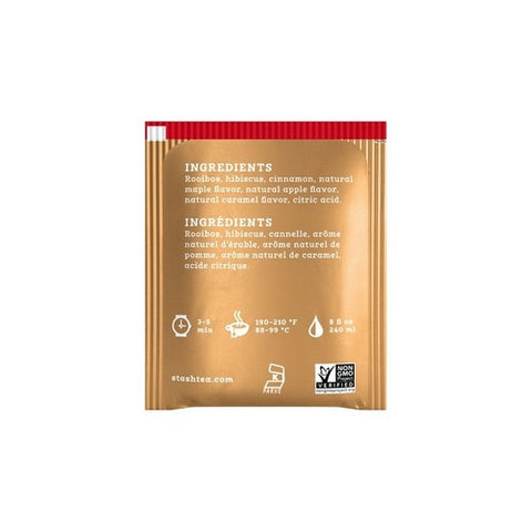 Stash Tea, Maple Apple Cider Herbal Tea, 18 Count