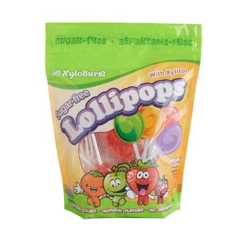 Sugar-Free Lollipops with Xylitol Assorted 25 Piece by Xyloburst