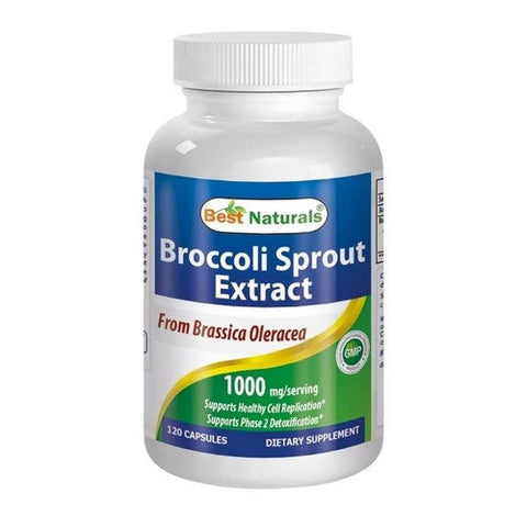 Best Naturals, Broccoli Sprout Extract, 1000 mg, 120 Caps Best Naturals