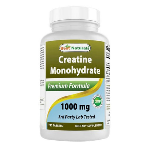 Best Naturals, Creatine Monohydrate, 1000 mg, 240 Tabs