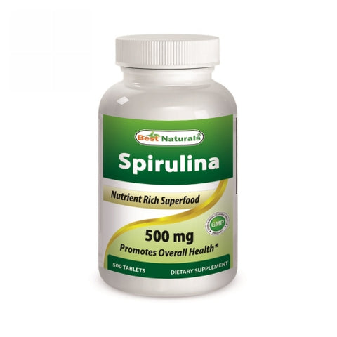 Best Naturals, Spirulina, 500 mg, 500 Tabs