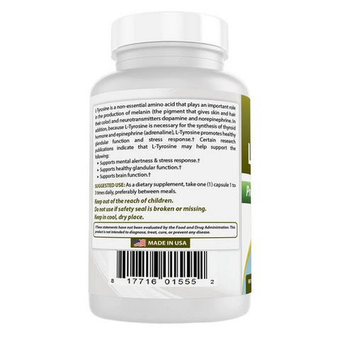 Best Naturals, L-Tyrosine, 500 mg, 90 Caps