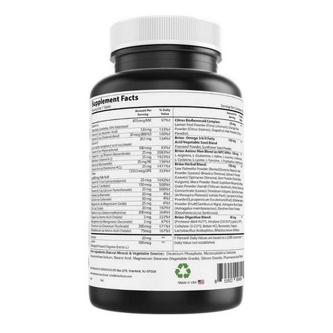 Briofood, Day-To-Day Men's MultiVitamin, 180 Tabs