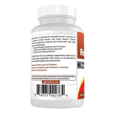 Best Naturals, Resveratrol, 500 mg, 60 Caps