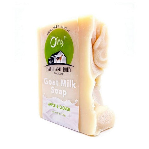 O MY!, Goat Milk Soap Bar Apple Clover, Apple Clover 6 Oz